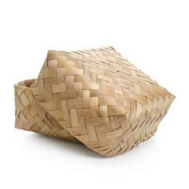 BESEK BAMBU PACKAGING NASI BOX || SEPASANG