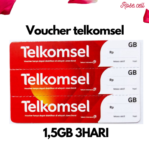 VOUCHER TELKOMSEL 1,5GB 3HARI