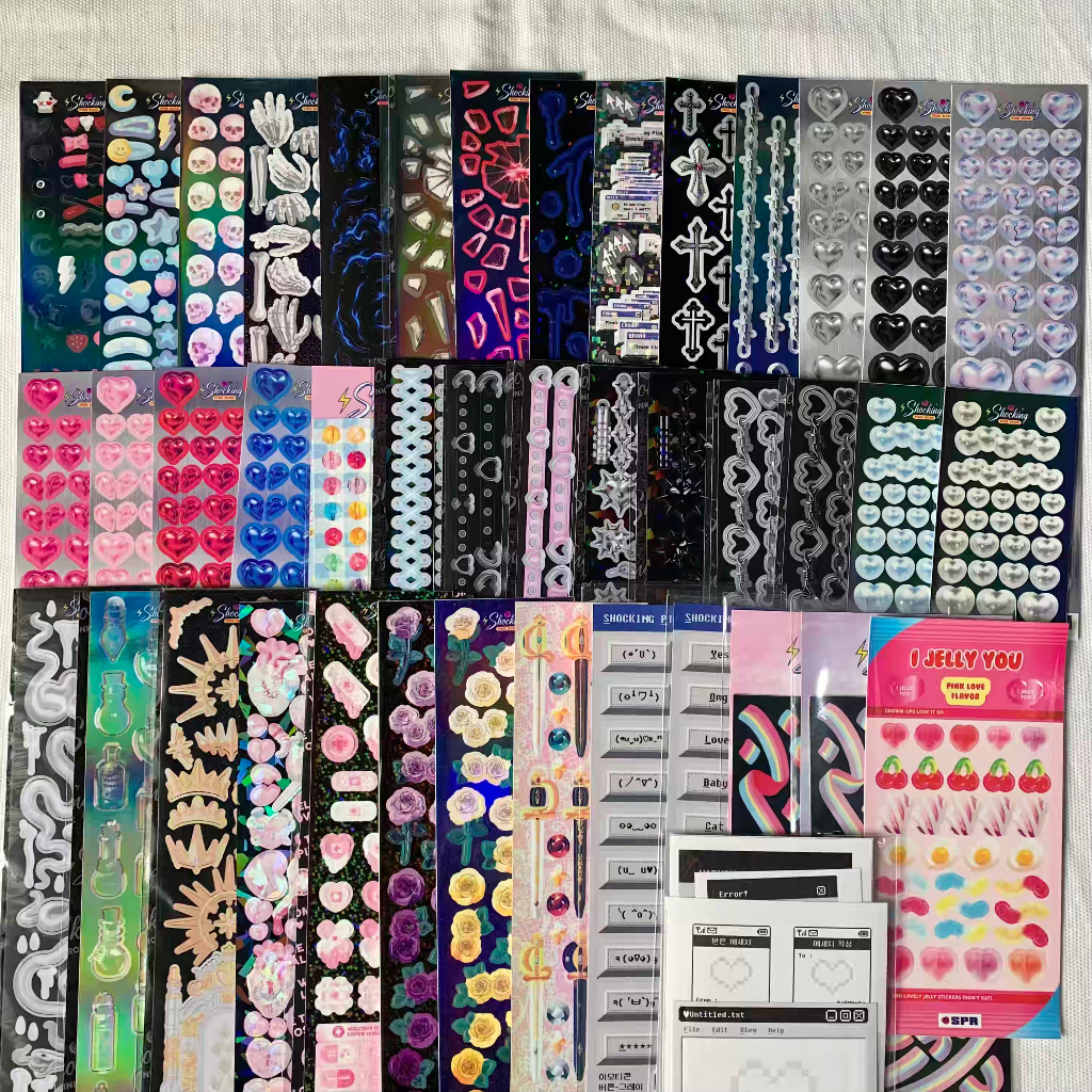 

Shocking Pink Rose sticker korea polco deco flowers/ bunga mawar, dry petal, blue medical, butterfly, heart transparan, bubble, text, rainbow confetti, chrome, chain, coquette ribbon, corset, glass, internet