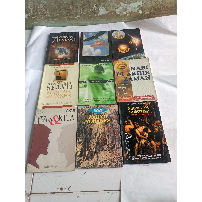 BUKU KRISTEN WARISAN 7 JEMAAT, HIDUP UNGGUL, 3 BULAN 5 BINTANG 7 MATAHARI, MANUSIA SEJATI, DOA MEMBU