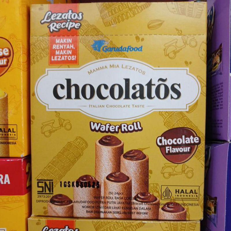 

Chocolatos Wafer Roll 500a