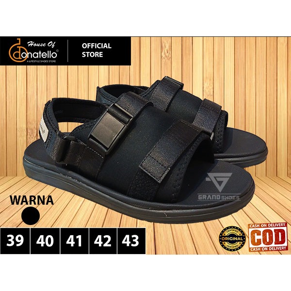 DONATELLO Sandal Pria slide selop tali vecro casual  anti slip Original