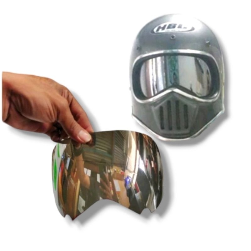 Visor Retro Cakil HBC | Kaca Helm HBC Silver  || Kaca HBC Inner Shield Kaca Dalam || COD Helm HBC