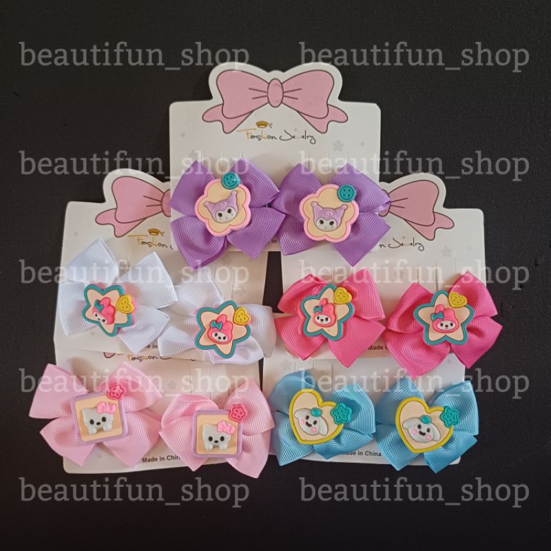 Jepit rambut sanrio 1pasang jepit rambut anak karakter sanrio jepit rambut anak sanrio jepit rambut 