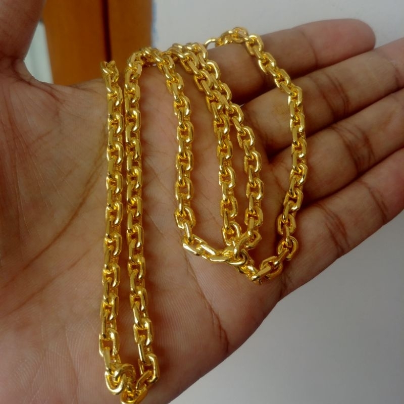 Kalung Rantai Nori Lapis Emas 24k