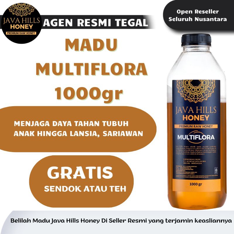 

Madu Multiflora Java Hills Honey Premium Raw Javahills 100% Murni Original Asli 1000gr Daya Tahan Tubuh Anak Lansia Sariawan Luka 1kg