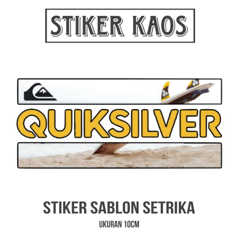 

Stiker sablon setrika Quiksilver ukuran besar