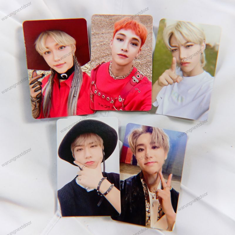 PHOTOCARD PC OFFICIAL STRAY KIDS BANGCHAN HYUNJIN HAN FELIX ALBUM NO EASY CONCEPT A B D DOUBLE SIDED
