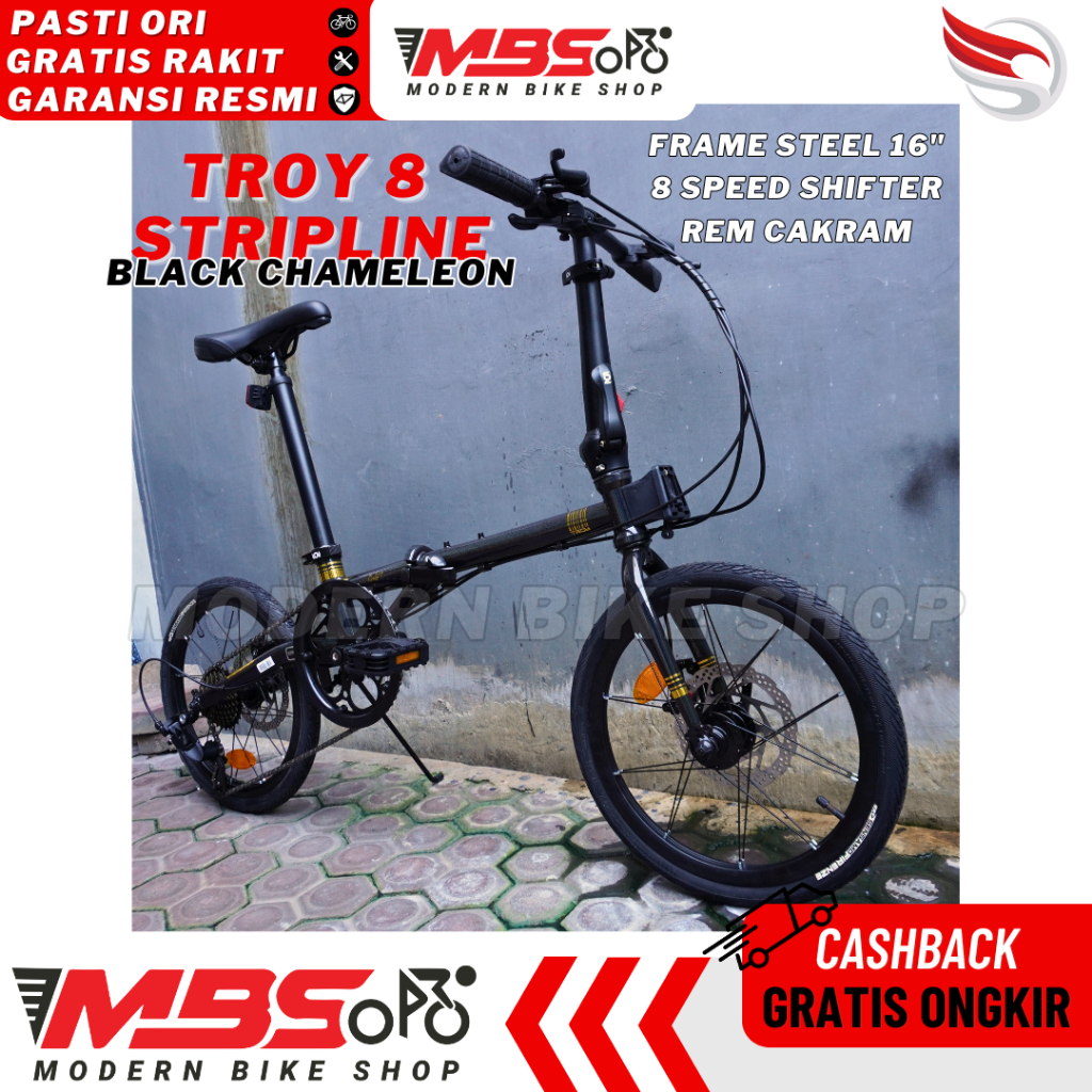 Sepeda Lipat AVAND RE ARM X / ELEMENT TROY X10 10 SPEED 16 INCH 2022 CHROMOLY FOLDING BIKE / ELEMENT