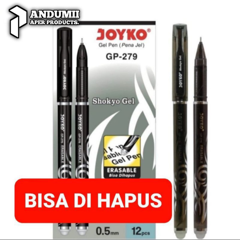 

Pulpen Joyko Erasable Gel Pen / Pulpen Bisa Dihapus JOYKO Shokyo GP-279 Murah