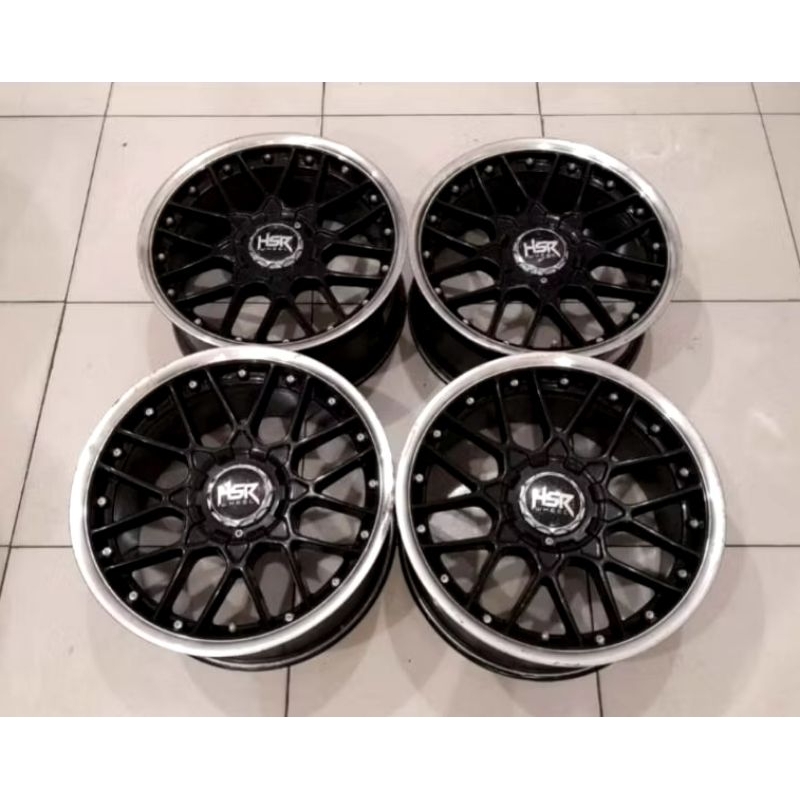 VELG MOBIL SECOND HSR FORMULA R17 PCD 4X100/114.3 LEBAR 7.5/8.5 ET30