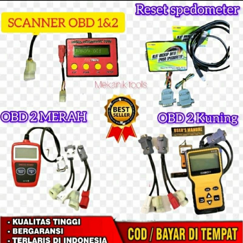 Alat Scanner Motor injeksi OBD 1 & 2 Multitester Motor Injeksi TERMURAH