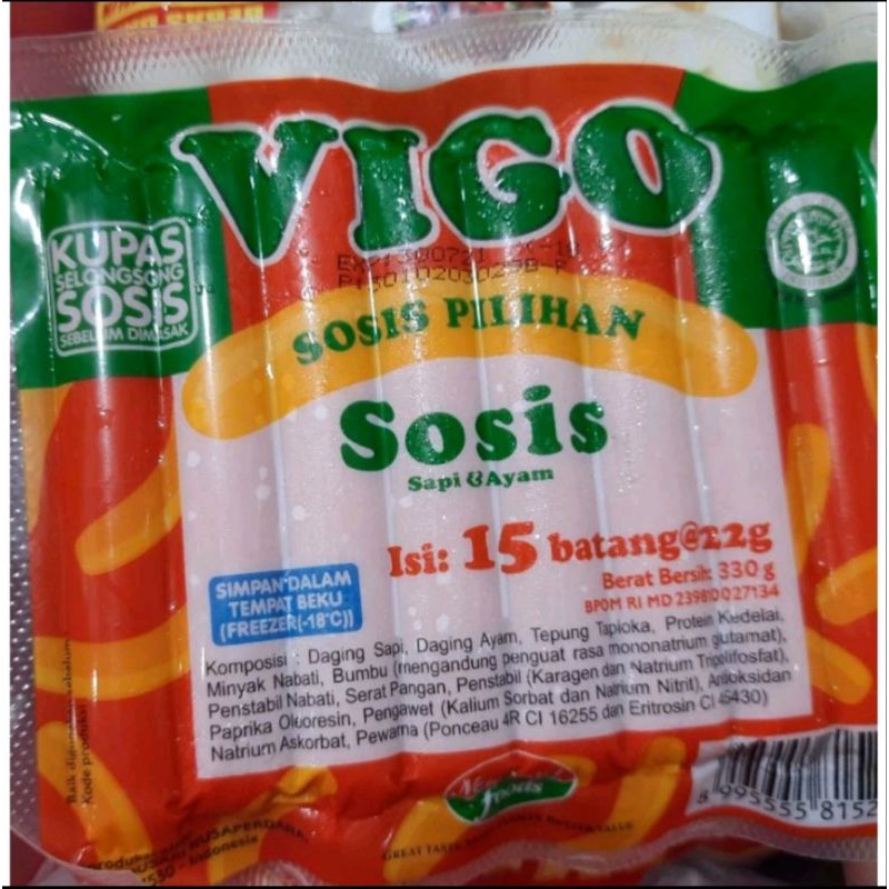 

sosis vigo isi 15 per pack