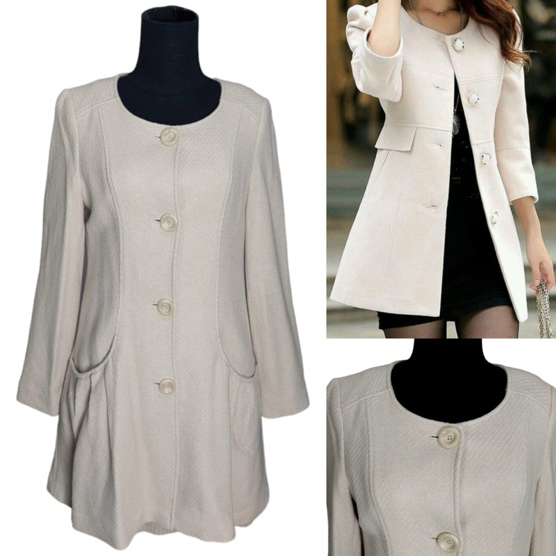 Preloved Wool Coat KLEIN PLUS 162409