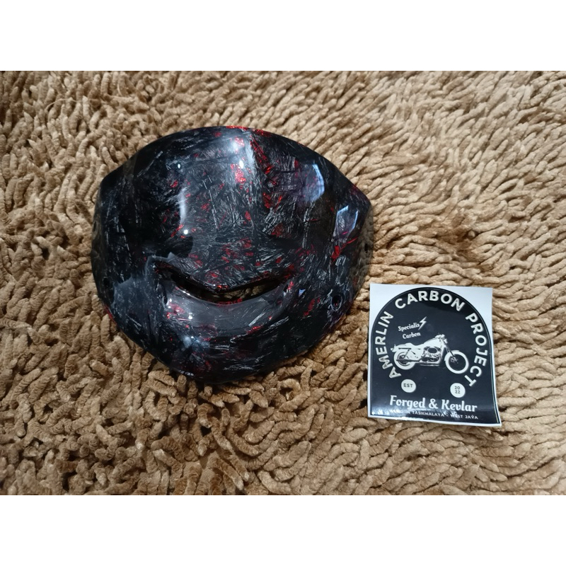 Visor Yamaha 125Z original Karbon Forged | visor yamaha 125z carbon forged spyder