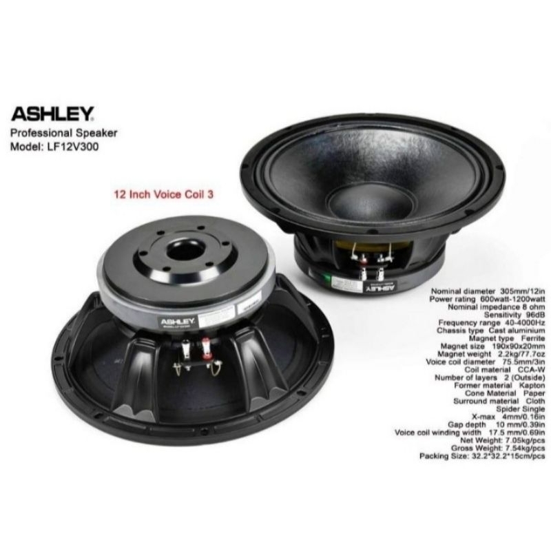 Speaker Ashley 12 Inch LF12V300