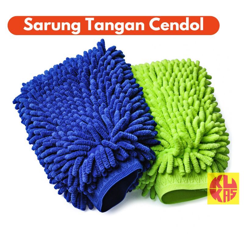 Sarung Tangan Cendol Microfiber Kain Lap Pembersih Dapur Mobil Motor Serbaguna KUKAS.ID