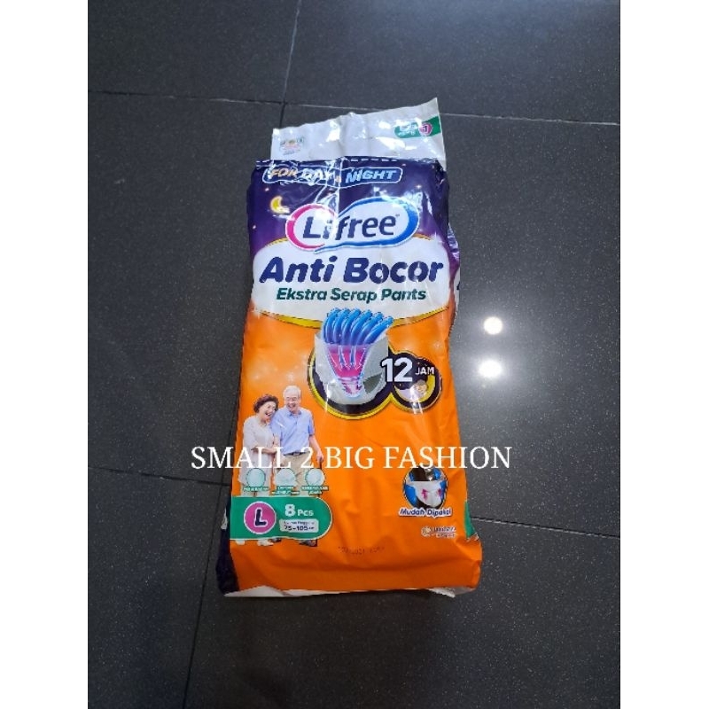 lifree pants celana ekstra serap M 10 L 8 XL 6 XXL 5 XXL5 / lifree pant extra serap M10 L8 XL6