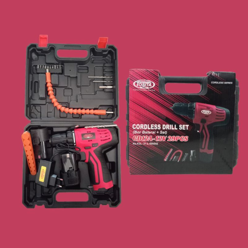 Mesin Bor Baterai Tosita CD12A-12V