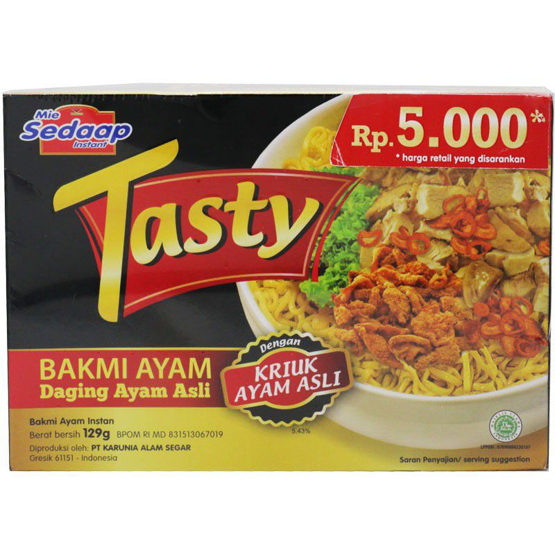 

mie sedap tasty bakmi ayam