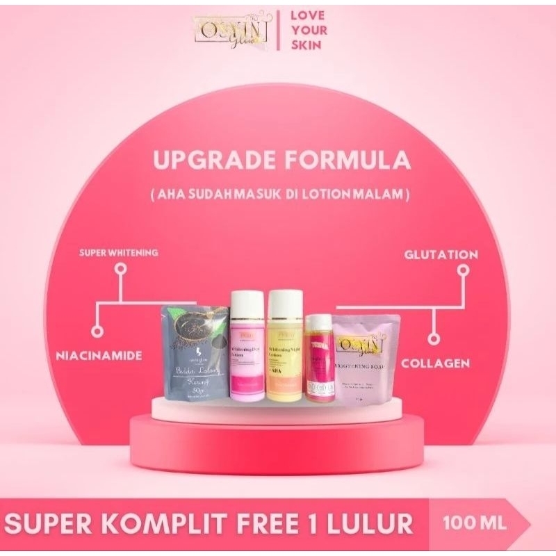 OSYIN GLOW paket komplit free lulur