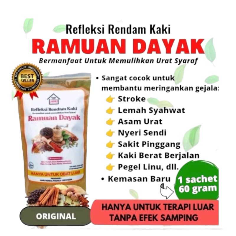 Ramuan Rendaman Kaki Dayak 60gr