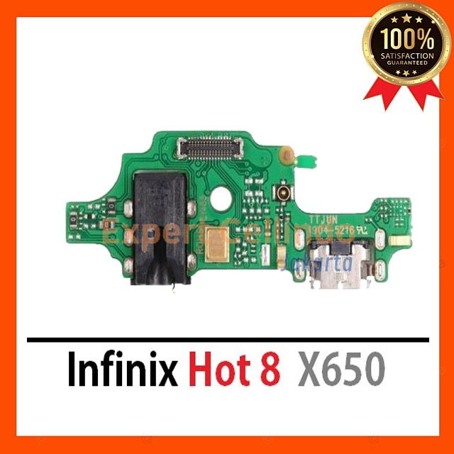 FLEXIBEL KONEKTOR CHARGER INFINIX HOT 8 X650 CON CAS TC INFINIX HOT 8 X650 FLEXIBLE MIC