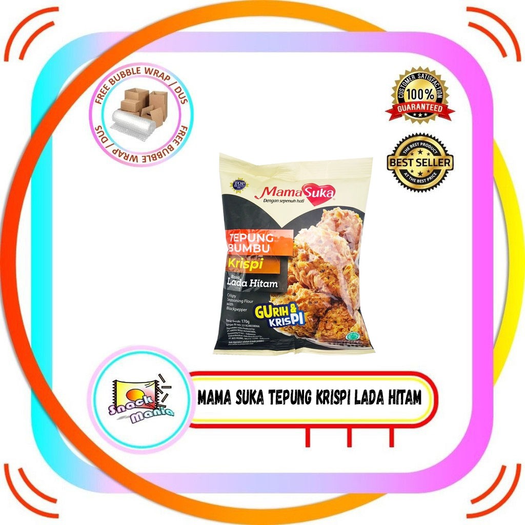 

MamaSuka Tepung Krispi Lada Hitam 170 gr