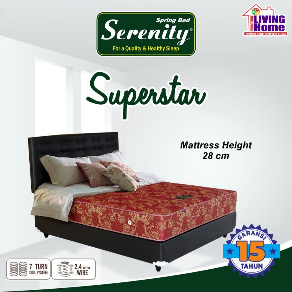 Springbed Serenity Superstar Bergaransi