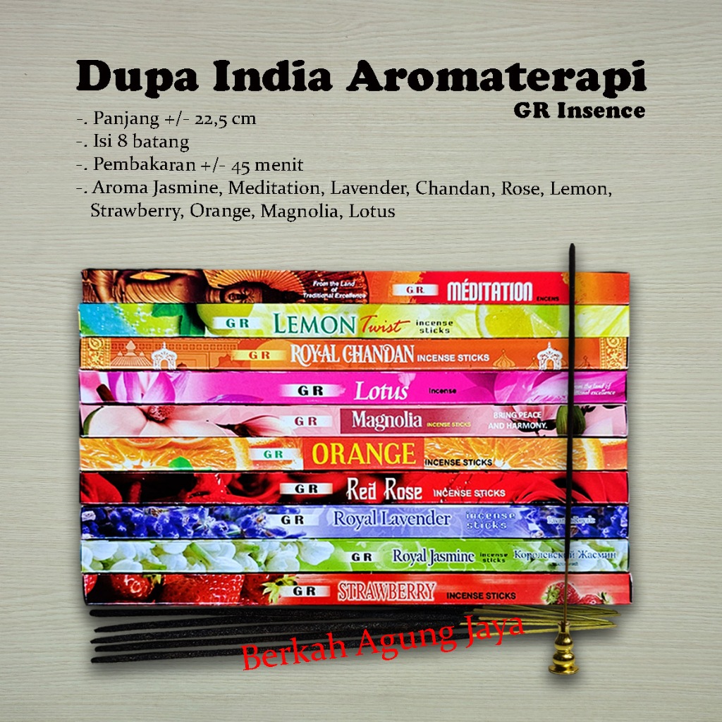 Dupa India Aromaterapi GR wangi buah