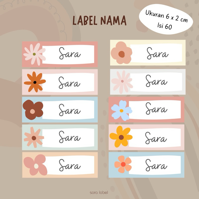 

STIKER LABEL NAMA CUSTOM