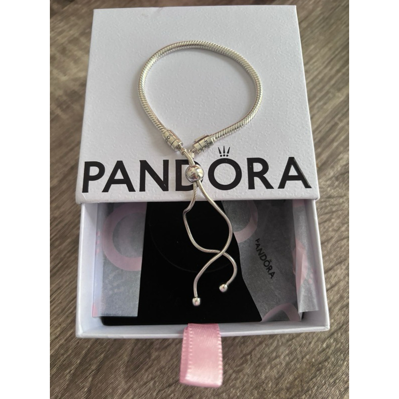 Pandora Moment Snake Chain Slider Bracelet