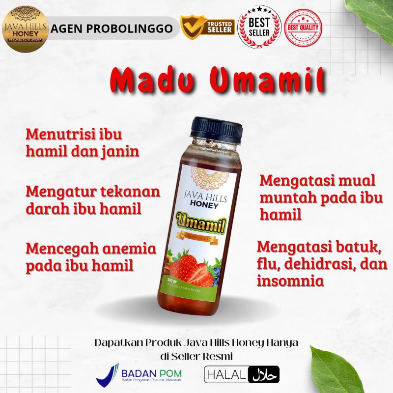 

MADU UMAMIL JAVAHILLS HONEY MADU IBU HAMIL DAN JANIN MADU HERBAL 320 GRAM