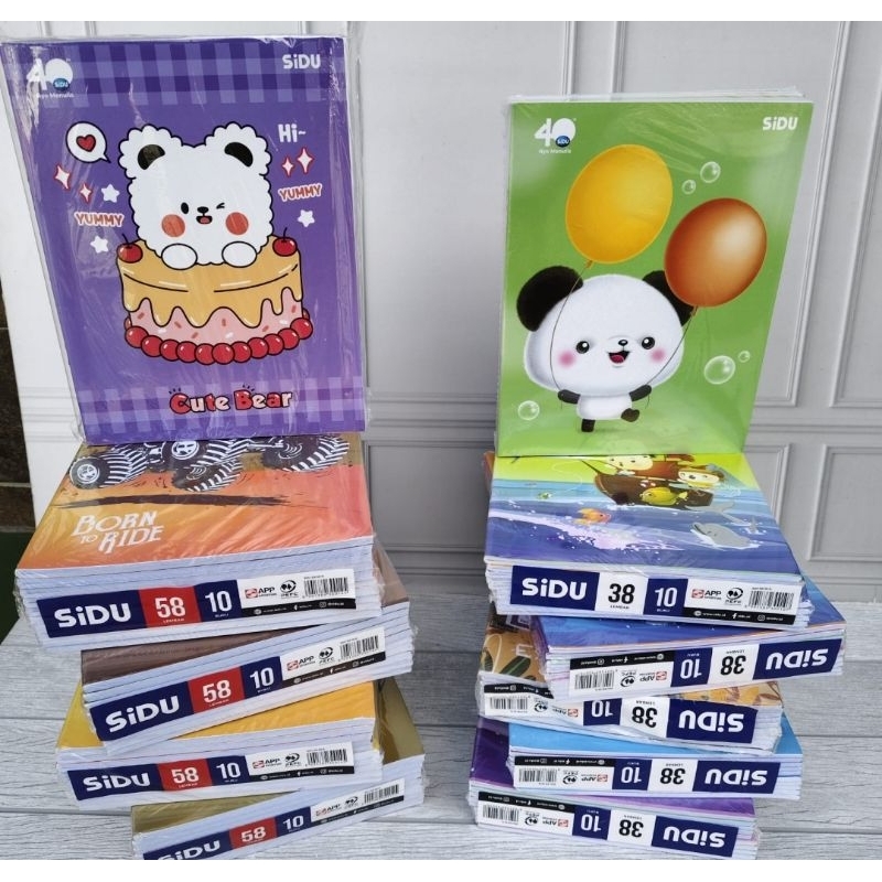 

Buku Tulis Sidu isi 36 lembar 1pack 10pcs buku/ buku tulis sekolah