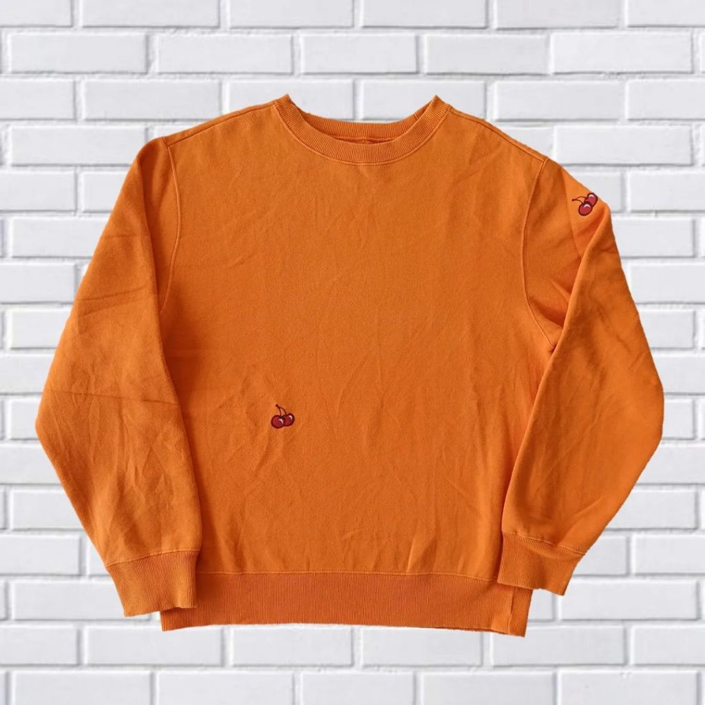 SWEATER CREWNECK KIRSH CHERRY, SIZE M (SECOND BRANDED) ORANGE, CN0110