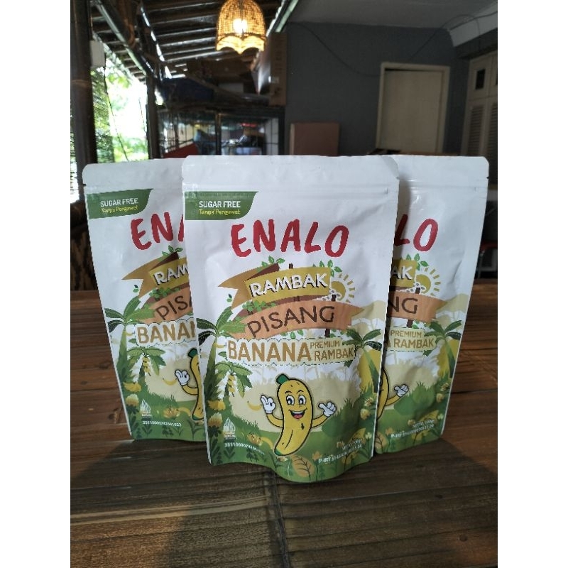 

ENALO RAMPAK PISANG premium Banana crunch best seller, pisang kering, Snack pisang garing