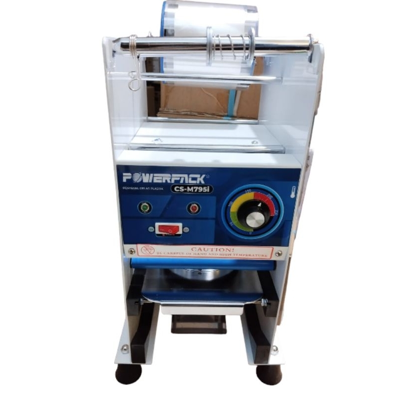Mesin Cup Sealer segel gelas plastik CS-M795i POWERPACK
