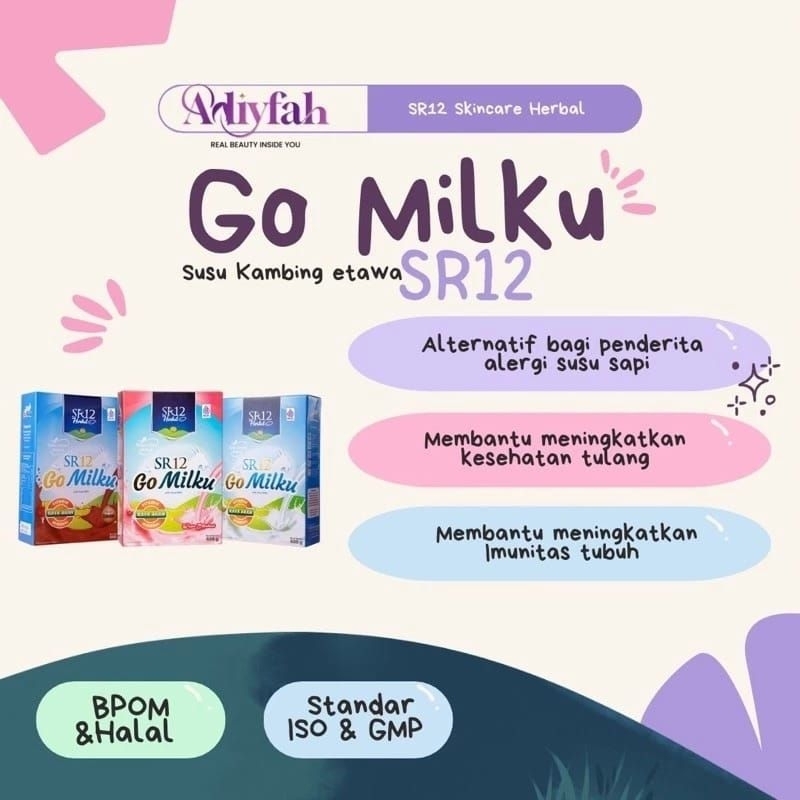

SR12 Kendari Susu Etawa Premium Gomilku 600gr Tanpa Bau Prengus Aman bagi diabetes dan kolesterol
