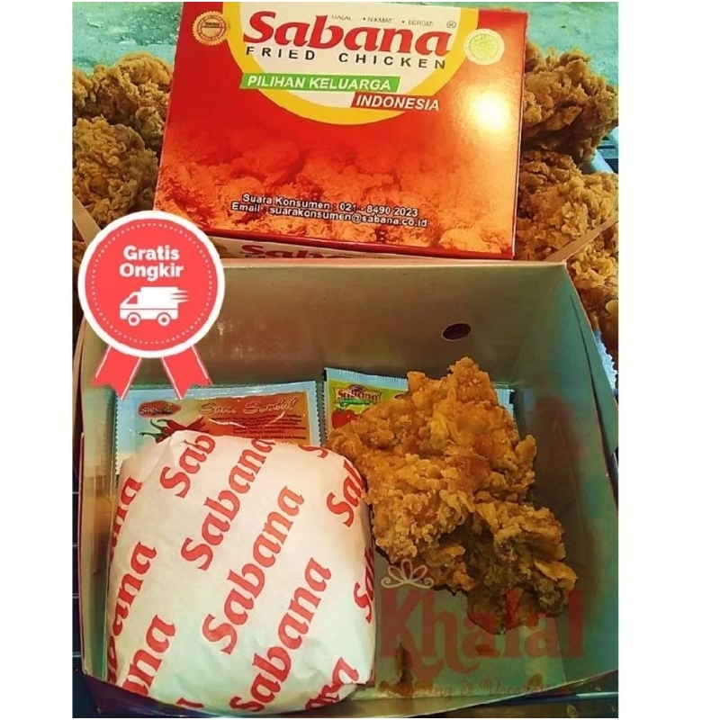 

SABANA FRIED CHICKEN/paket nasi paha atas