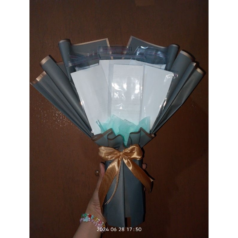 buket uang kosong 10 lembar/buket Snack/buket bunga/buket kosong