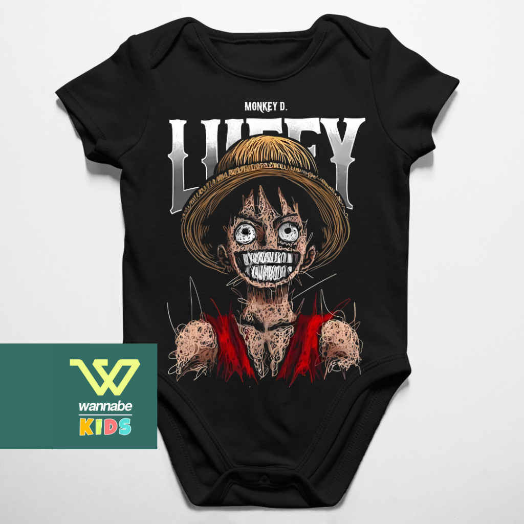 Jumper Bayi Anime ONE PIECE LUFFY 1 | Jumper Lucu Baju Bayi | Pakaian Bayi