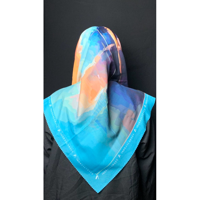 Indrascarves - Gloaming Tosca Hijab Segi Empat Motif Voal Premium