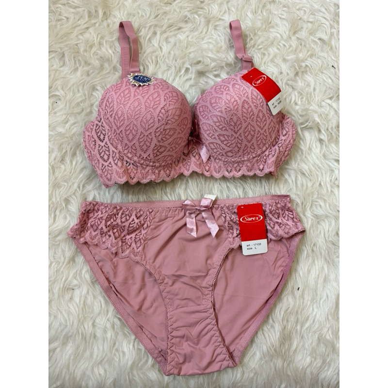 Set CD dan BRA Sorex Renda BH Kawat Wanita hantaran premium
