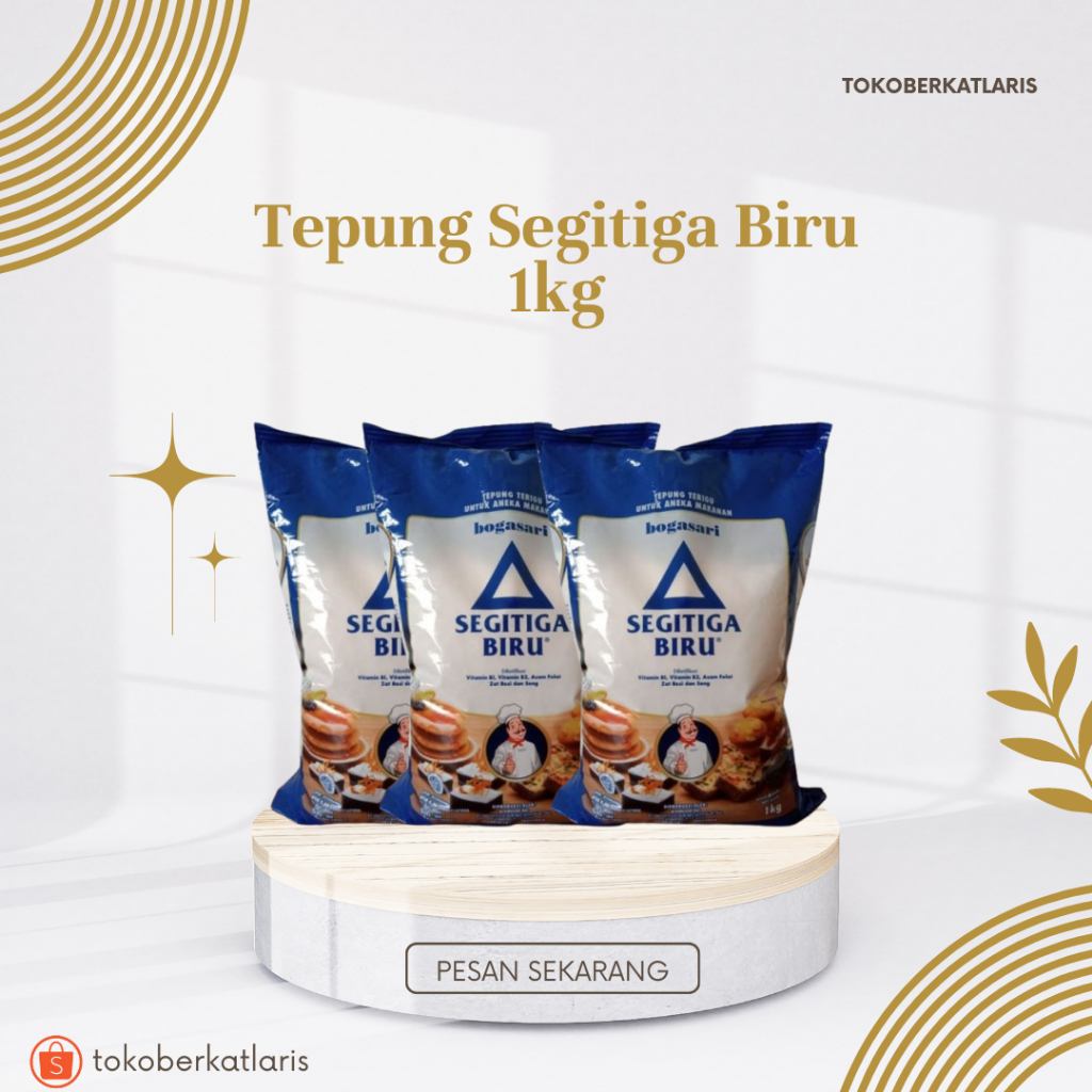 

BOGASARI Tepung Terigu Segitiga Biru Premium 1 kg