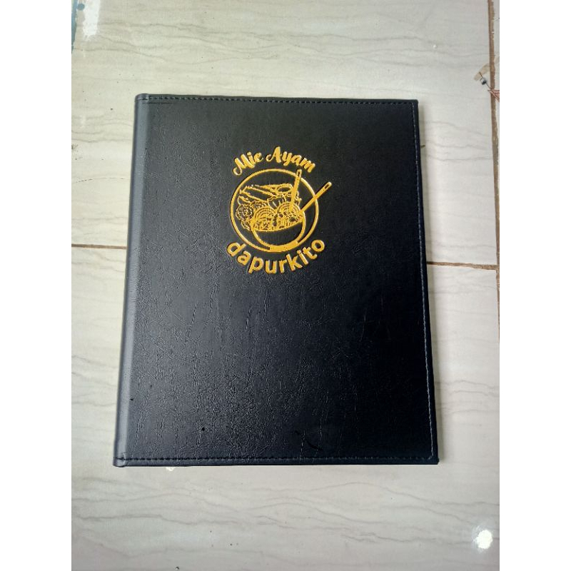 

Cover buku menu cafe/kedai/rm makan/hotel/resto bisa custom logo