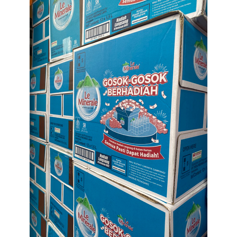 

la mineral 1,5 liter isi 12 pcs