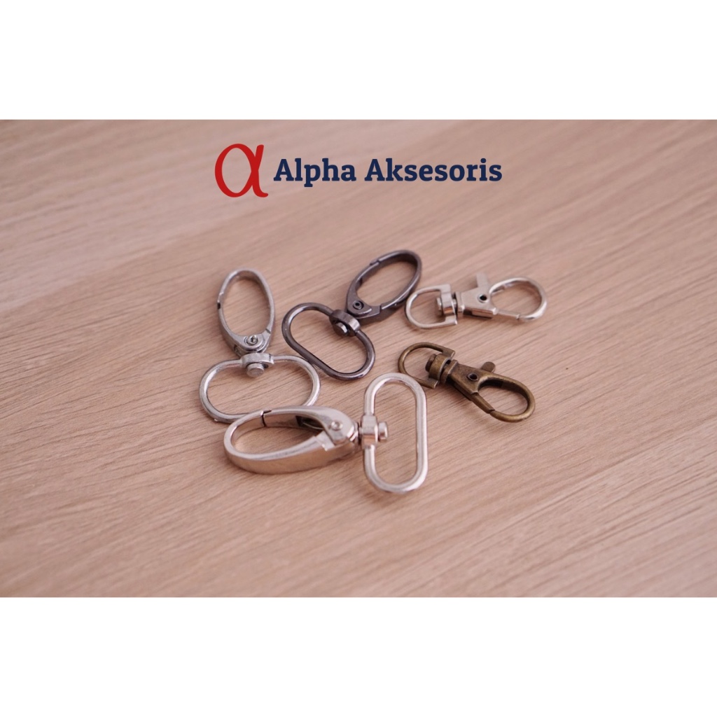 Hook Putar Kew Kew Cantolan Bantolan Kaitan Pengait carabiner kecil Aksesoris tas dari besi