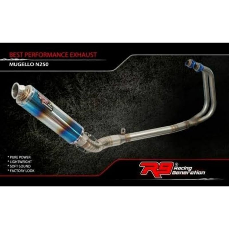 Kenalpot R9 new Mugello ninja 250 karbu original