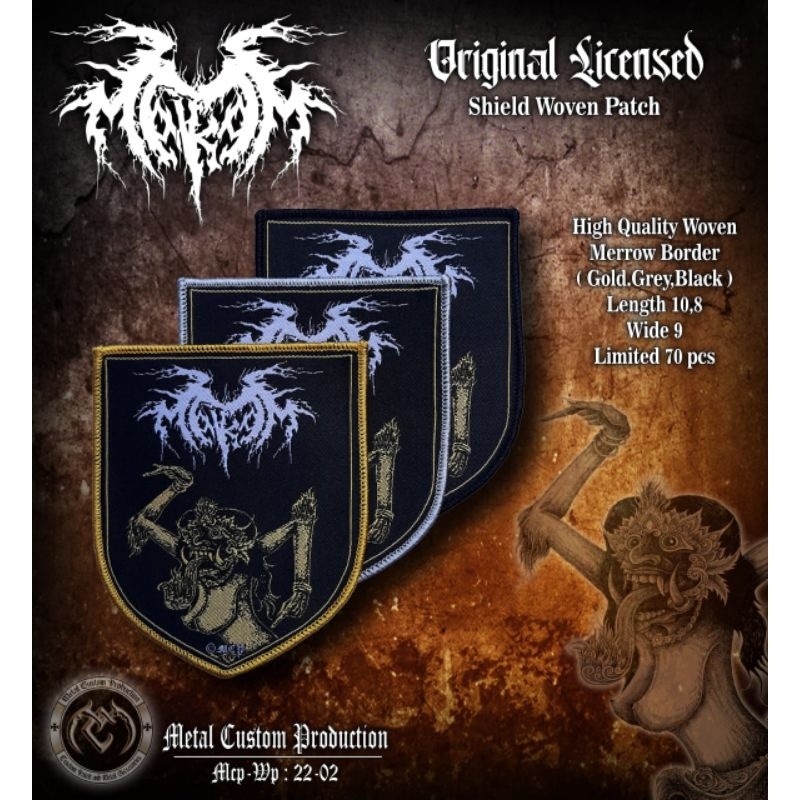 Woven Patch Makam Original / Emblem Band Jahit / Emblem Band Metal / Woven Patch Logo Band Metal