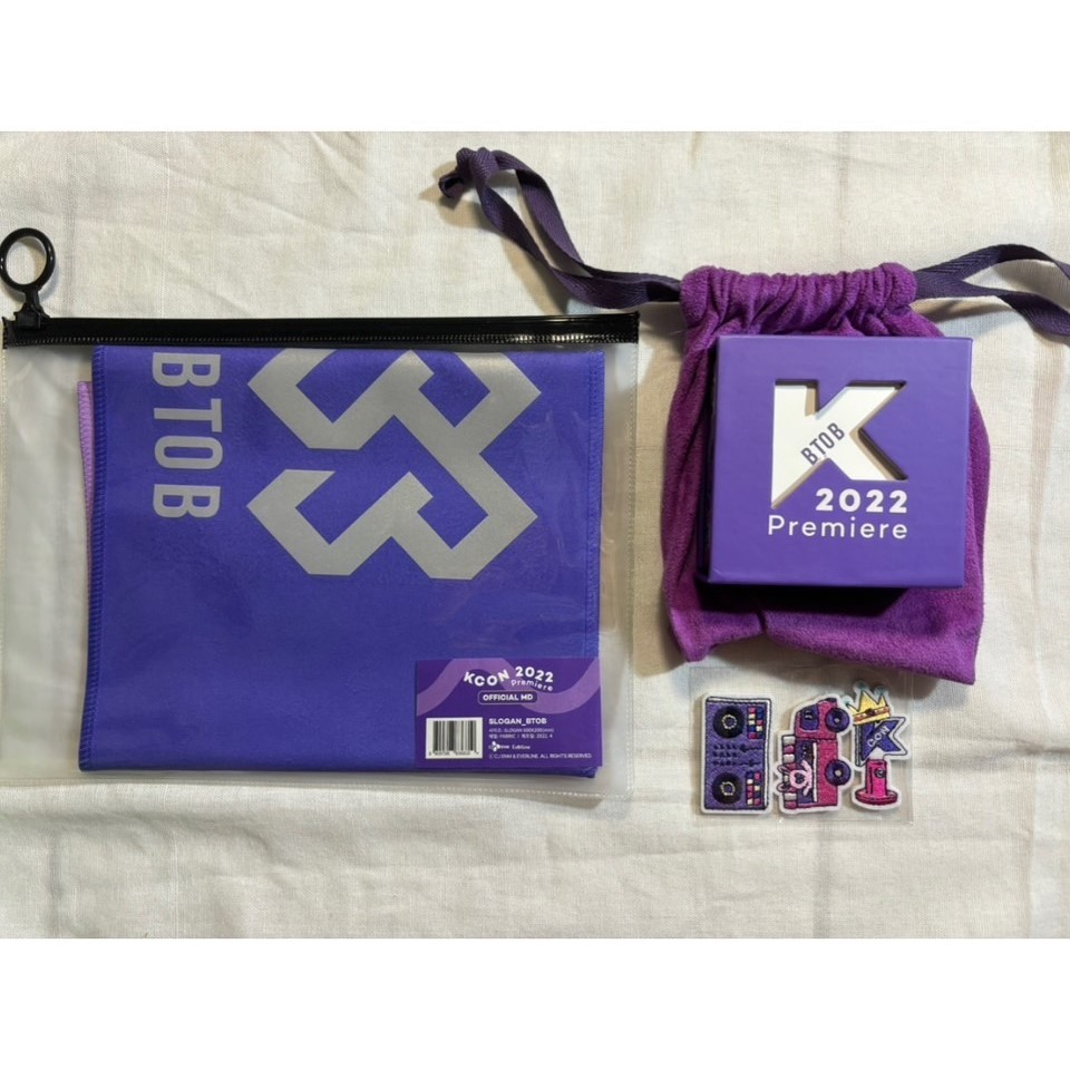BTOB 2022 KCON Official Merchandise Slogan Behind Photo Box